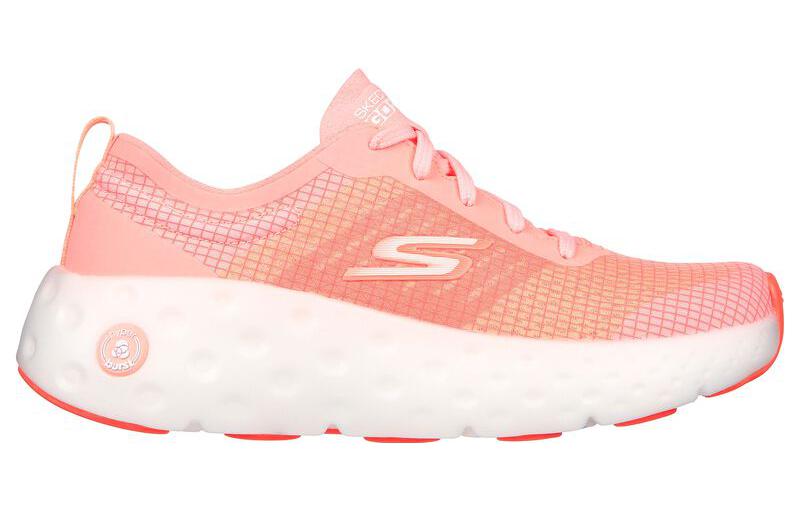 Skechers Max Cushioning Fabric Low top Casual Running Shoes Women’s Pink White