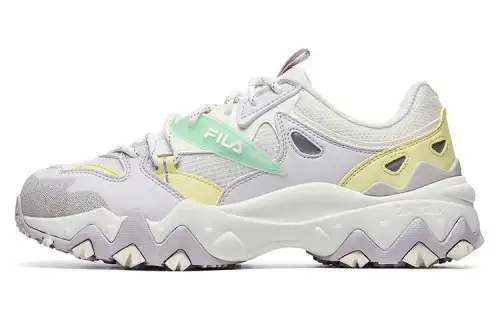 FILA Oakmont 2 Textile, TPU, Synthetic Leather Low top Chunky Sneakers Women's Gray White