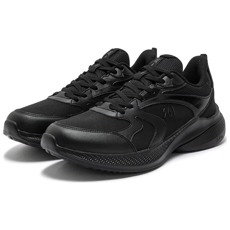361° Abrasion Resistant Lightweight Rebound Low top Casual Running Shoes Men’s Black Gray