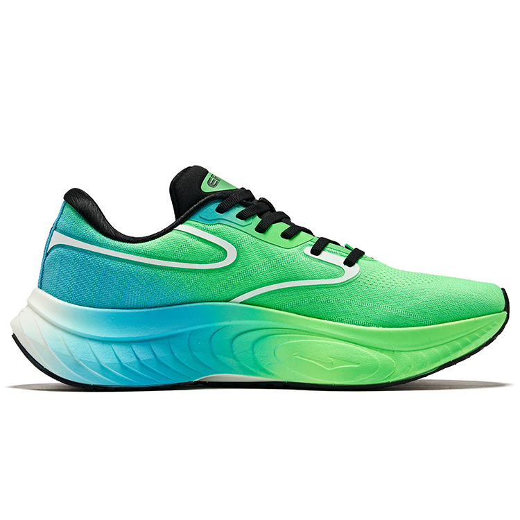 Erke Cushioning Low top Running Shoes Men’s Lime Green Digital Blue