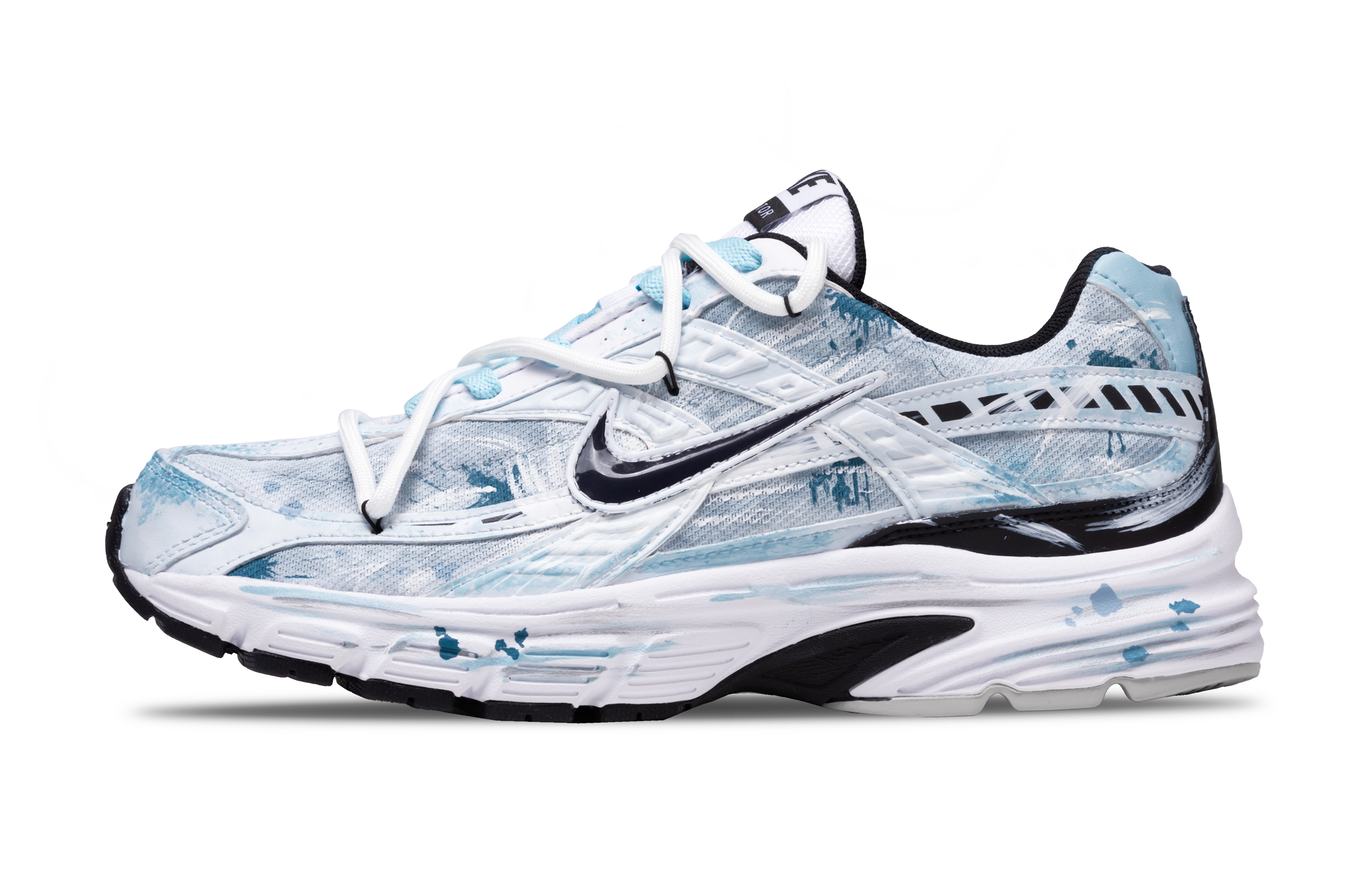 Nike Initiator Slip Resistant Low top Casual City Commuting Running Shoes Men’s Sky Blue