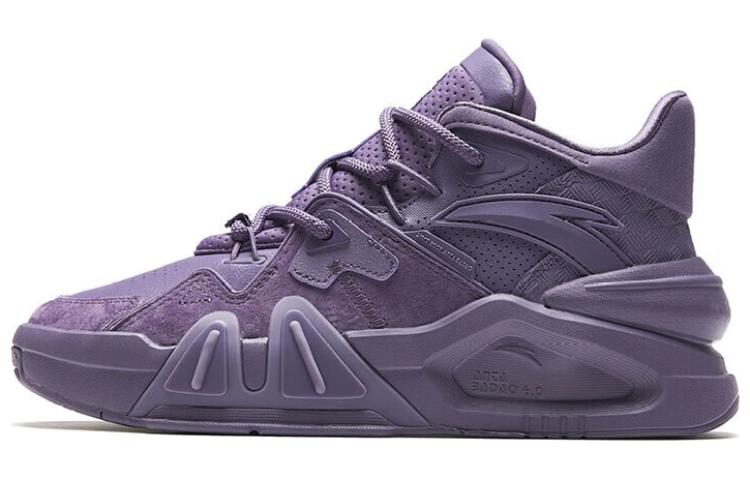 Anta Overlord 4.0 Cushioning Mid top Running Shoes Men’s Purple