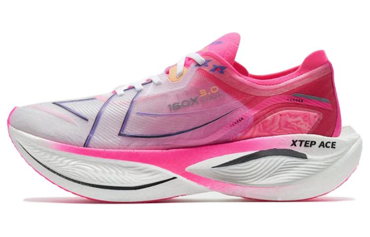 XTEP 160X 3.0 Pro Cushioning Abrasion Resistant Cushioning, Wear Resistant Low top Running Shoes Men’s White Red