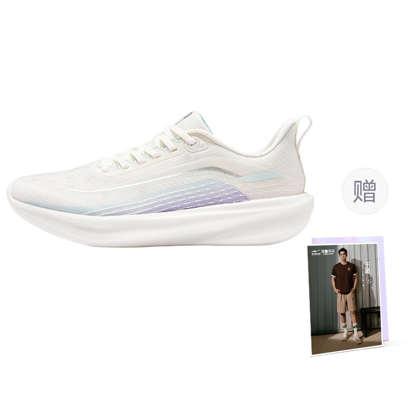 Erke Float On Water 6 Running Shoes Women’s Low Top Microcrystal White Tranquil Blue