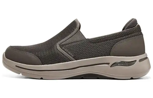 Skechers Go Walk Arch Fit Slip on Low top Running Shoes Men's Brown