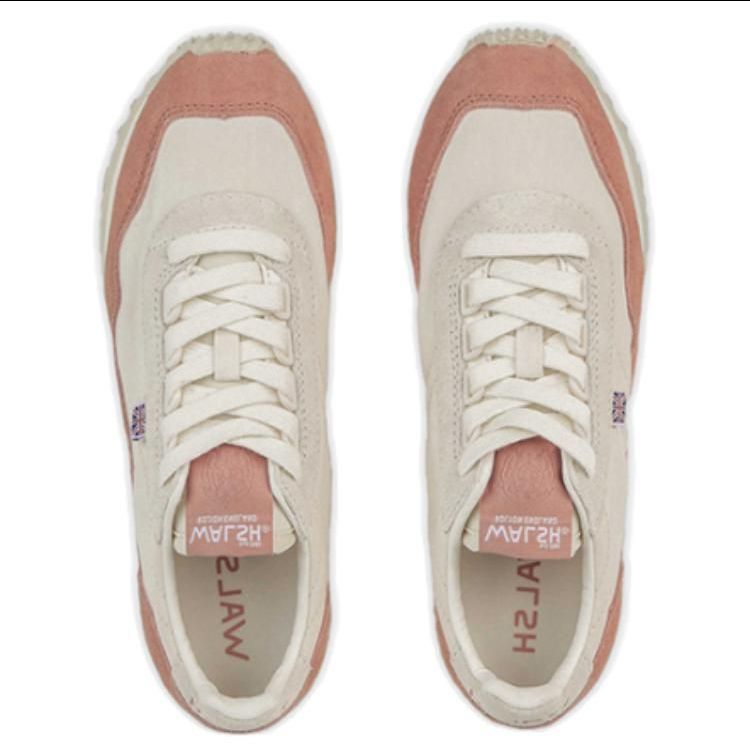 Norman Walsh Leather, Nylon Abrasion Resistant, Breathable, Lightweight Low top Running Shoes Women’s Beige