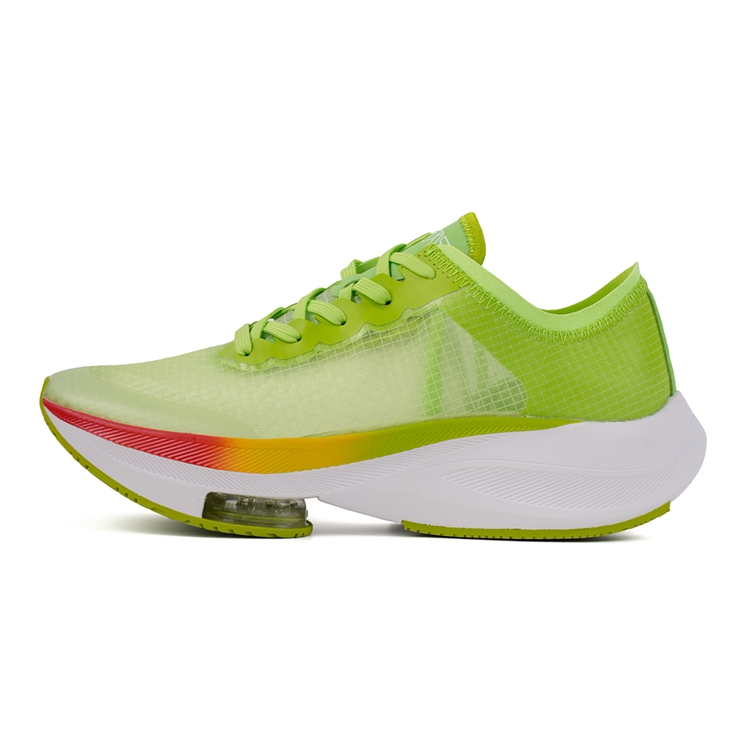 VOIT Cushioning Coverage Rebound Abrasion Resistant Breathable Slip Resistant Low top Running Shoes Men’s Neon Green