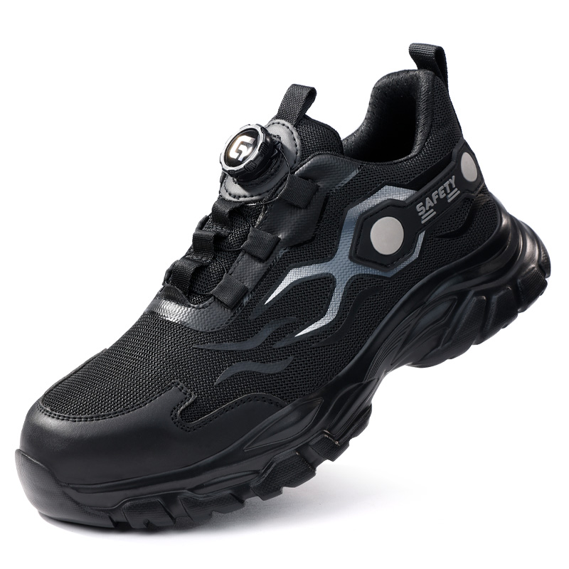 LANOUDUN Cushioning Abrasion Resistant Breathable Low top Outdoor Shoes Men’s Black