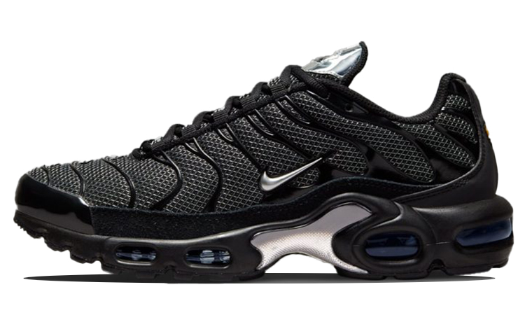Nike Air Max Plus Black Suede Silver Women's