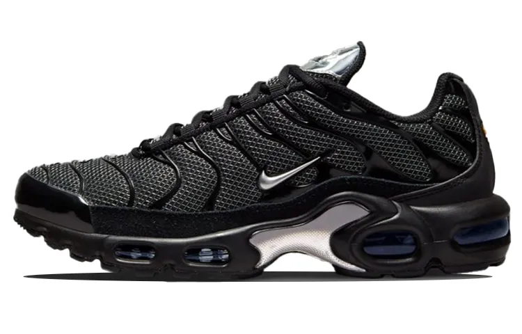 Nike Air Max Plus Black Suede Silver Women's