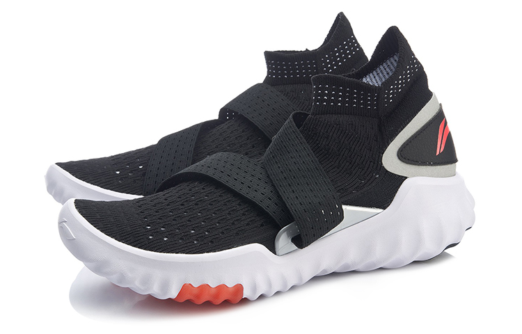 Li Ning Original Aspiration Pro Mid top Running Shoes Unisex Black Silver