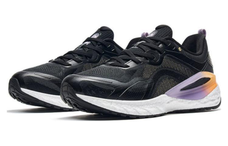 XTEP Comfortable Textile, Synthetic Leather Cushioning Slip Resistant Abrasion Resistant Low top Running Shoes Women’s