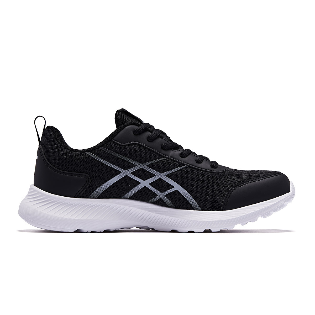 QIAODAN Cushioning, Wear Resistant Low top Casual Running Shoes Men’s Black Gray