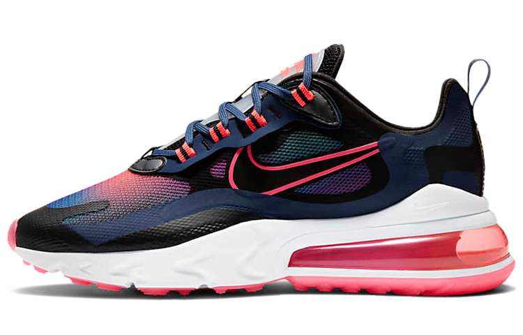 Nike Air Max 270 Casual Comfort Fabric Low Top Air Cushion Running Shoes Women's Blue Pink