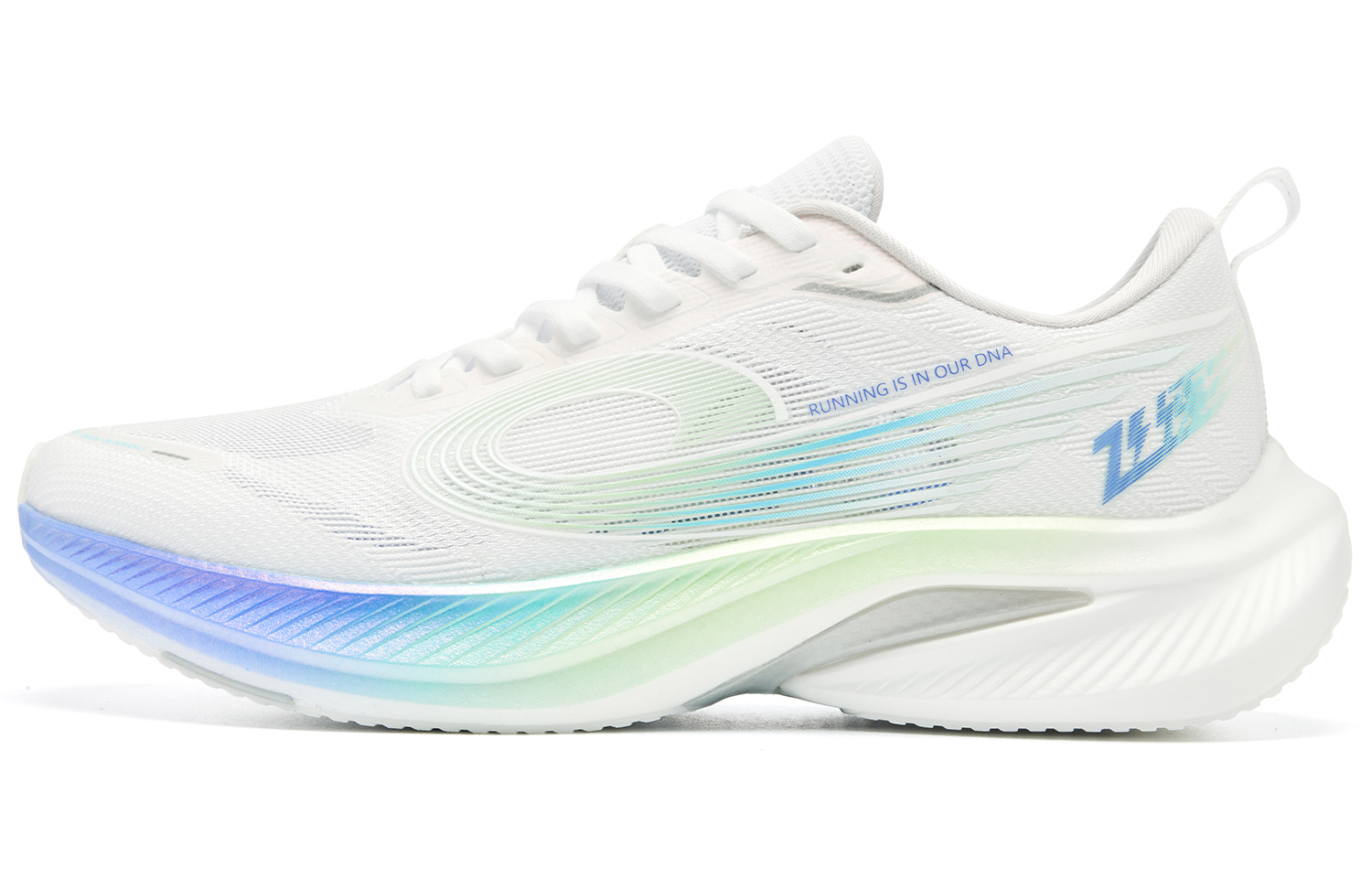 QIAODAN Feispeed 3.0 Low top ChaiPRO Rebound Technology Casual Training Running Shoes Men’s White Purple Blue