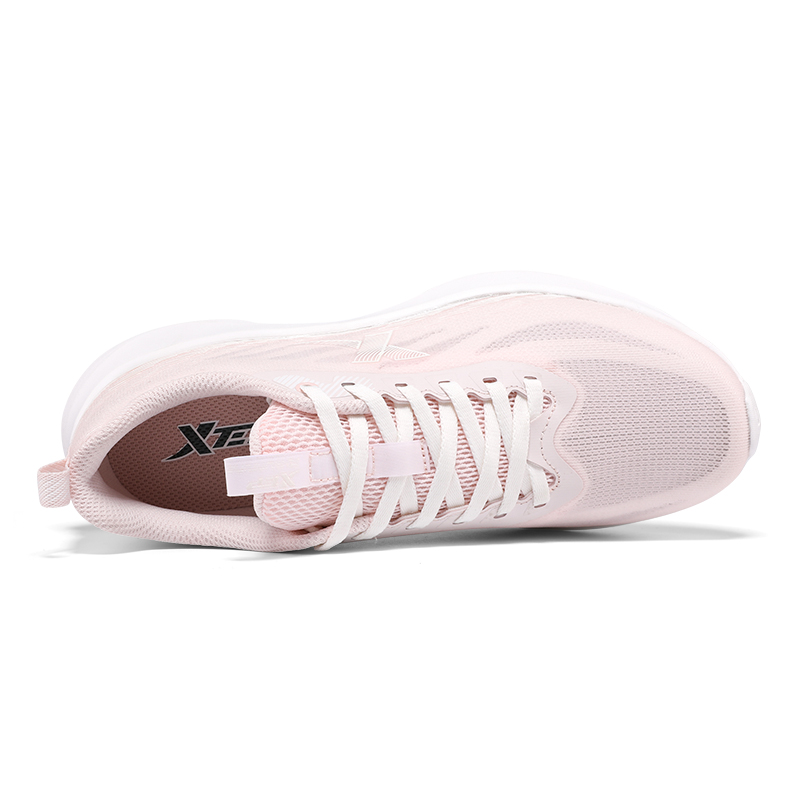XTEP Cushioning Breathable Low top Running Shoes Women’s Pink White