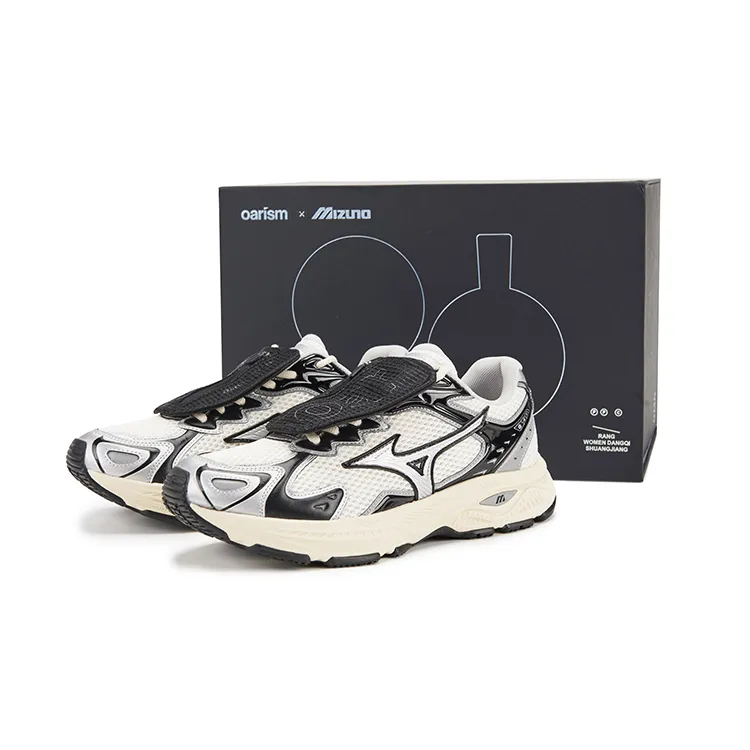 Mizuno Racer S Running Shoes Unisex Low-top Beige Apricot/Black/Silver