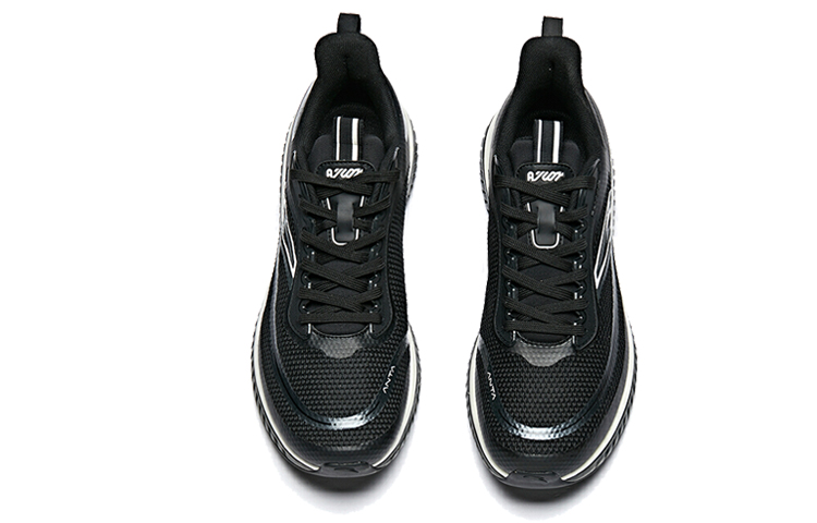 Anta Night Stalker Cushioning Breathable Lightweight Rebound Low top Running Shoes Men’s Black White Flash Technology