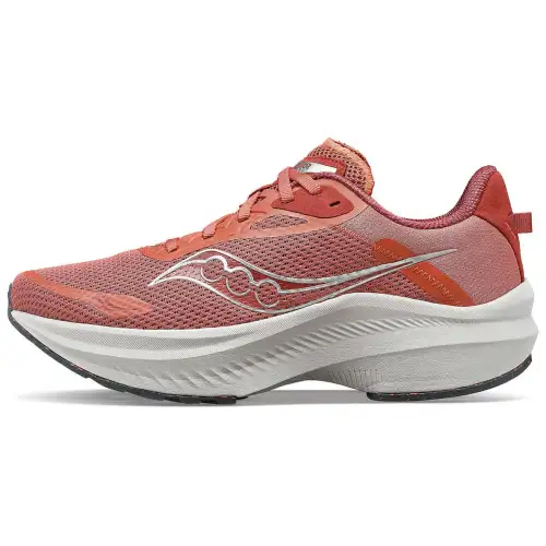 Saucony Axon 3 Comfortable Cushioning Slip Resistant Low top Running Shoes Women's Orange Red