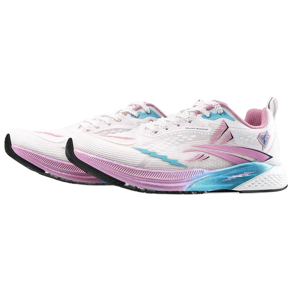Volanti 911 Dreamy Lightning Cushioning, Wear Resistant Running Shoes Unisex White Pink