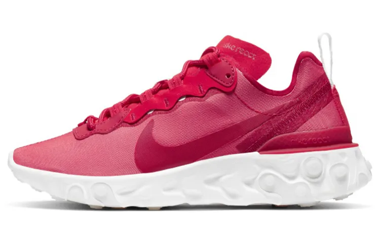 Nike React Element 55 Textile, Synthetic Leather Cushioning Slip Resistant Abrasion Resistant Breathable