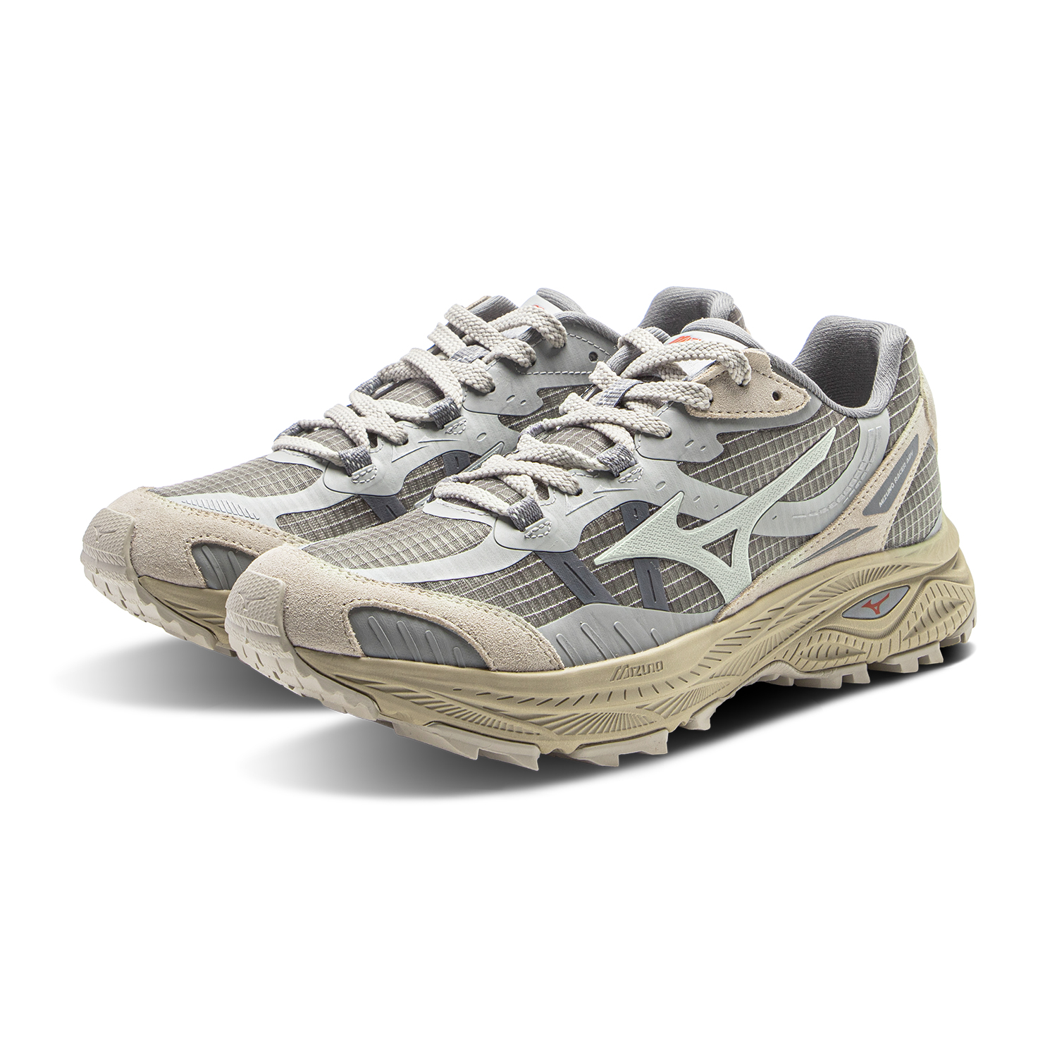 Mizuno Racer ADV Fabric Low top Casual Running Shoes Unisex Medium Gray