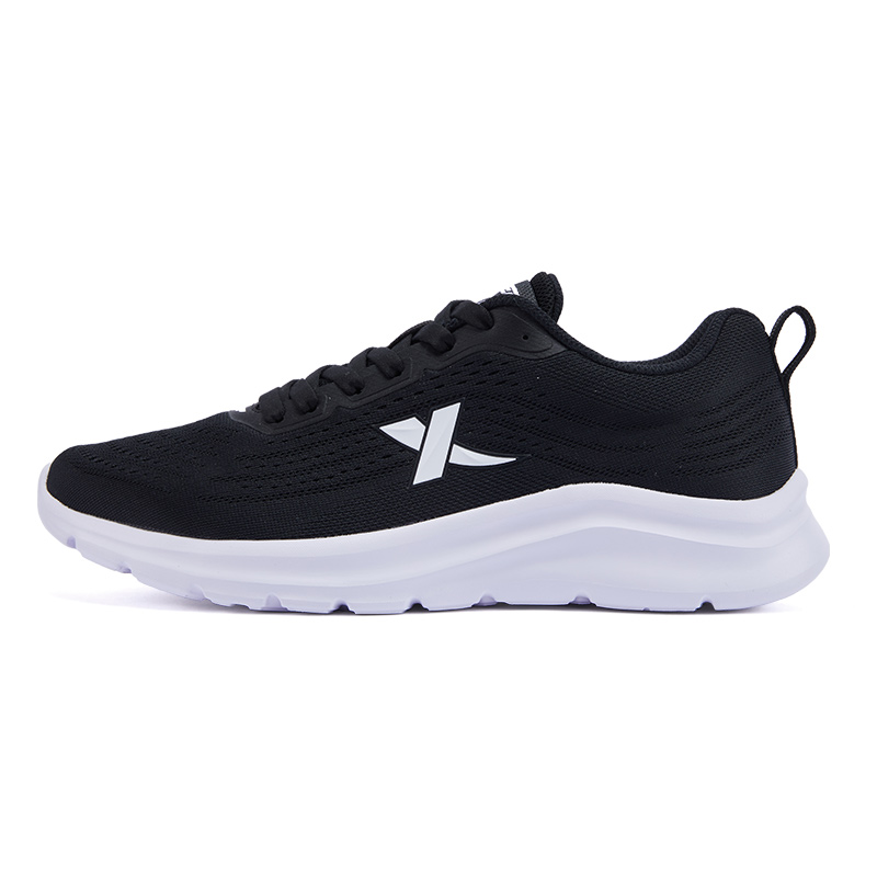 XTEP Cushioning Rebound Lightweight Slip Resistant Low top Casual City Commuting Training Running Shoes Men’s Black