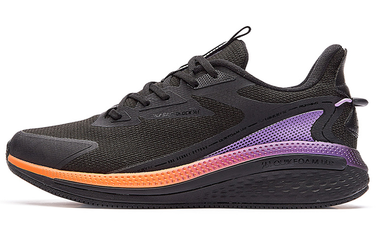 361° Rain Screen Running Shoes Men's Low Top Black/Purple