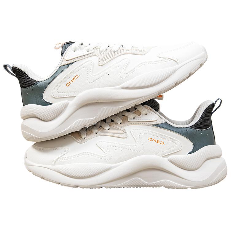 361° Wear resistant And Lightweight Low top Running Shoes Men’s White Gray