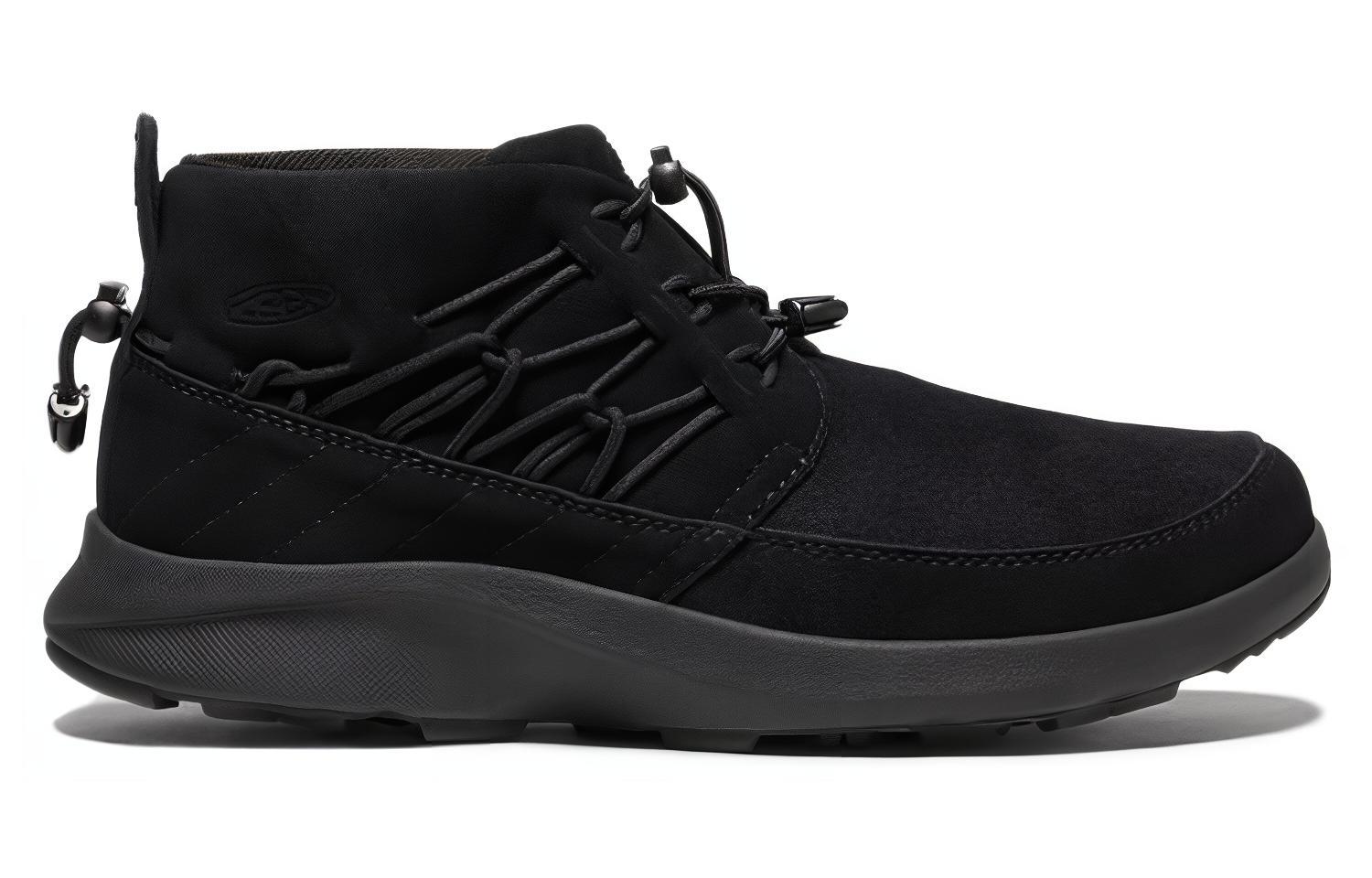 Keen Uneek Chukka Leather Mid top Outdoor Shoes Men’s Black