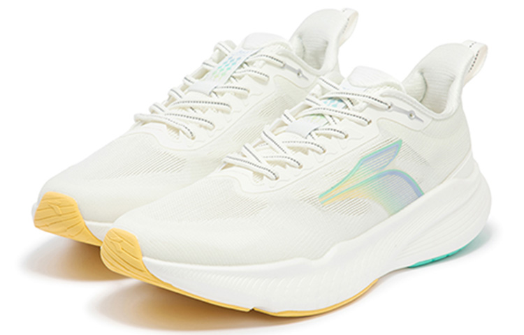 361° Comfortable Cushioning Slip Resistant Abrasion Resistant Breathable Low top Running Shoes Men’s Cheese Yellow