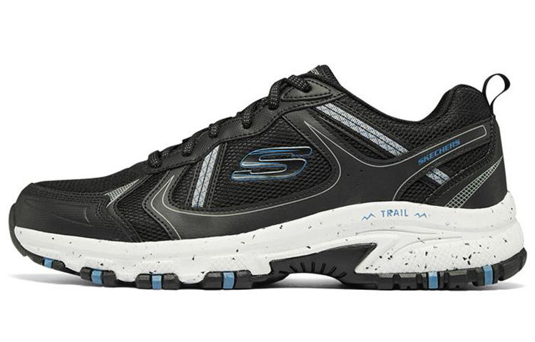 Skechers Hillcrest Leather Low top Running Shoes Men's Black White