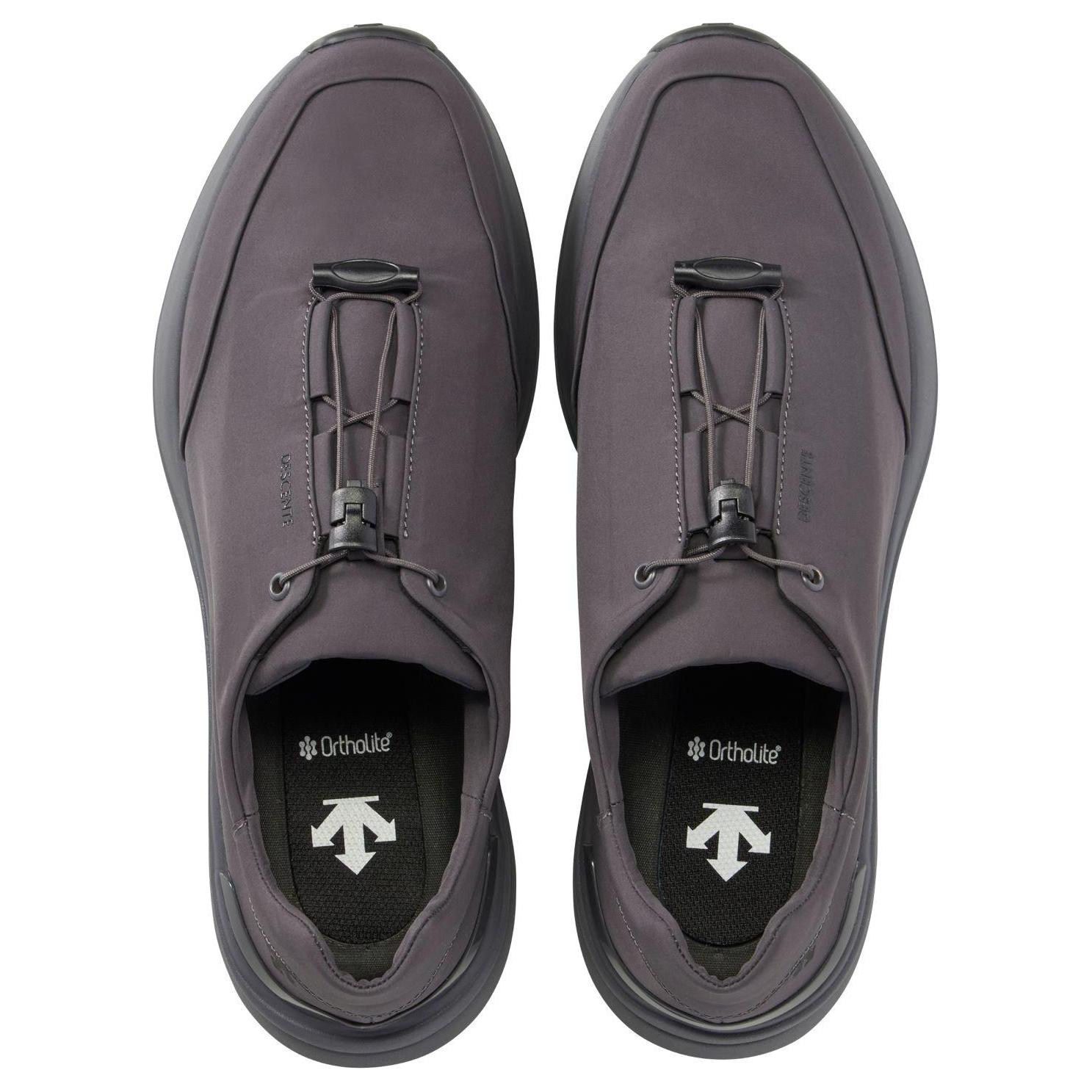 DESCENTE Slip Resistant Abrasion Resistant Slip Resistant Abrasion Resistant Low top Running Shoes Unisex Purple Gray