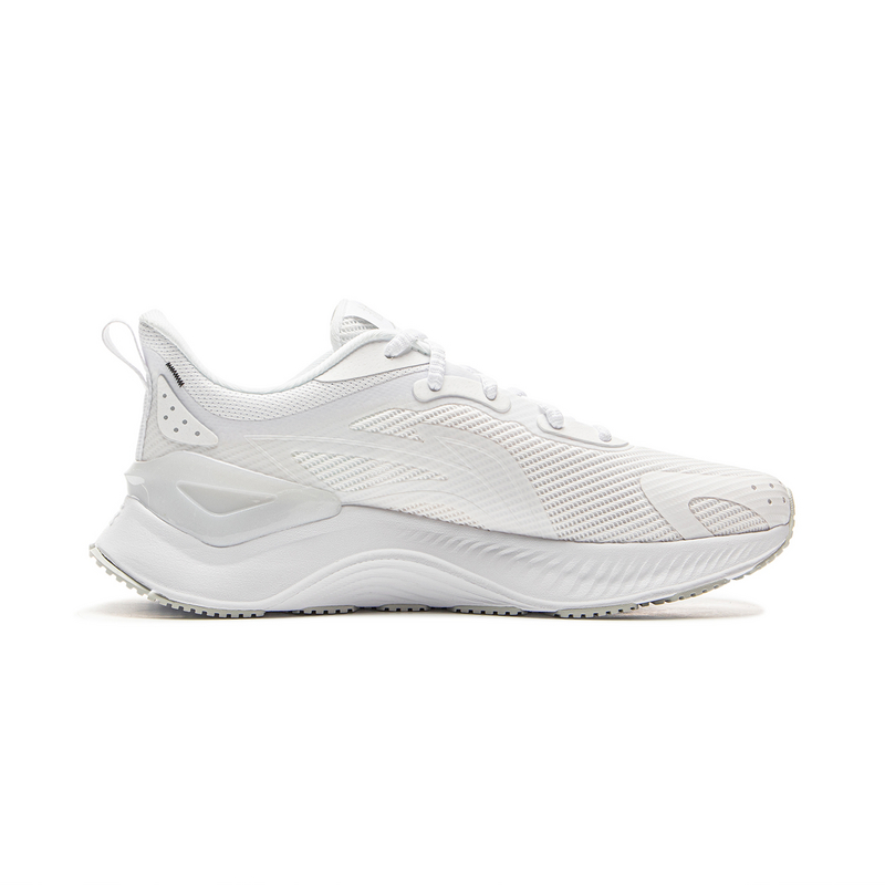 Li Ning Cushioning Slip Resistant Abrasion Resistant Low top Casual Running Shoes Women’s Standard White