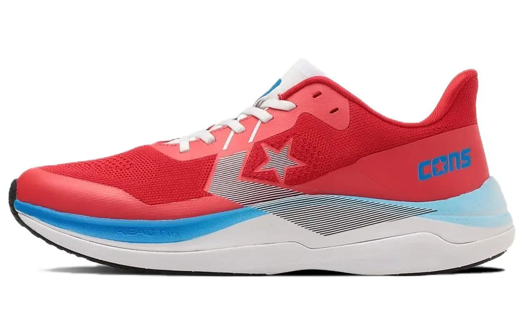Converse CONS Versatile Cushioning Abrasion Resistant Cushioning, Wear Resistant Low top Running Shoes Unisex Red Blue