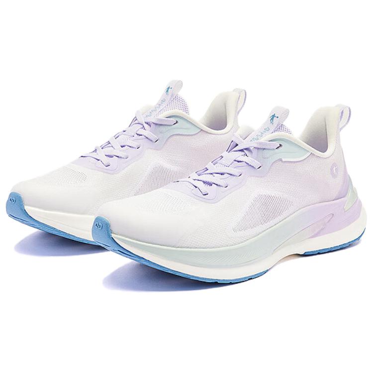 QIAODAN Abrasion Resistant Breathable Abrasion Resistant Breathable Low top Training Running Shoes Women’s Purple Cyan