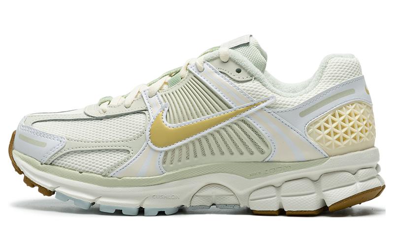 Nike Zoom Vomero 5 Fashionable Sports Low-top Casual Training Urban Commuting Running Shoes Women's Green Yellow White