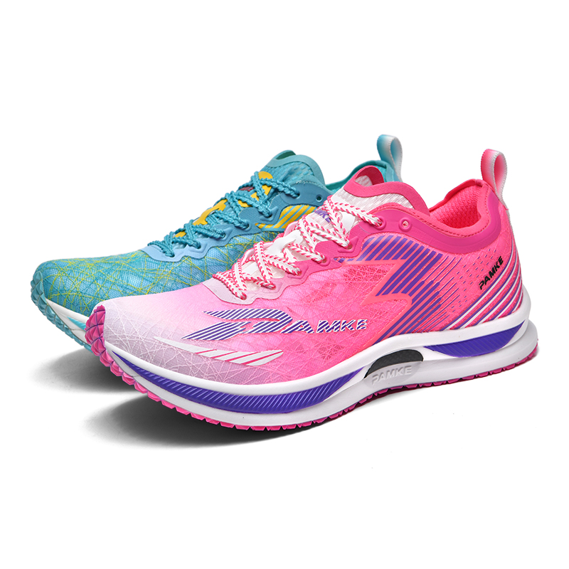 PANKE Running Shoes Unisex Low Top White Rose Red