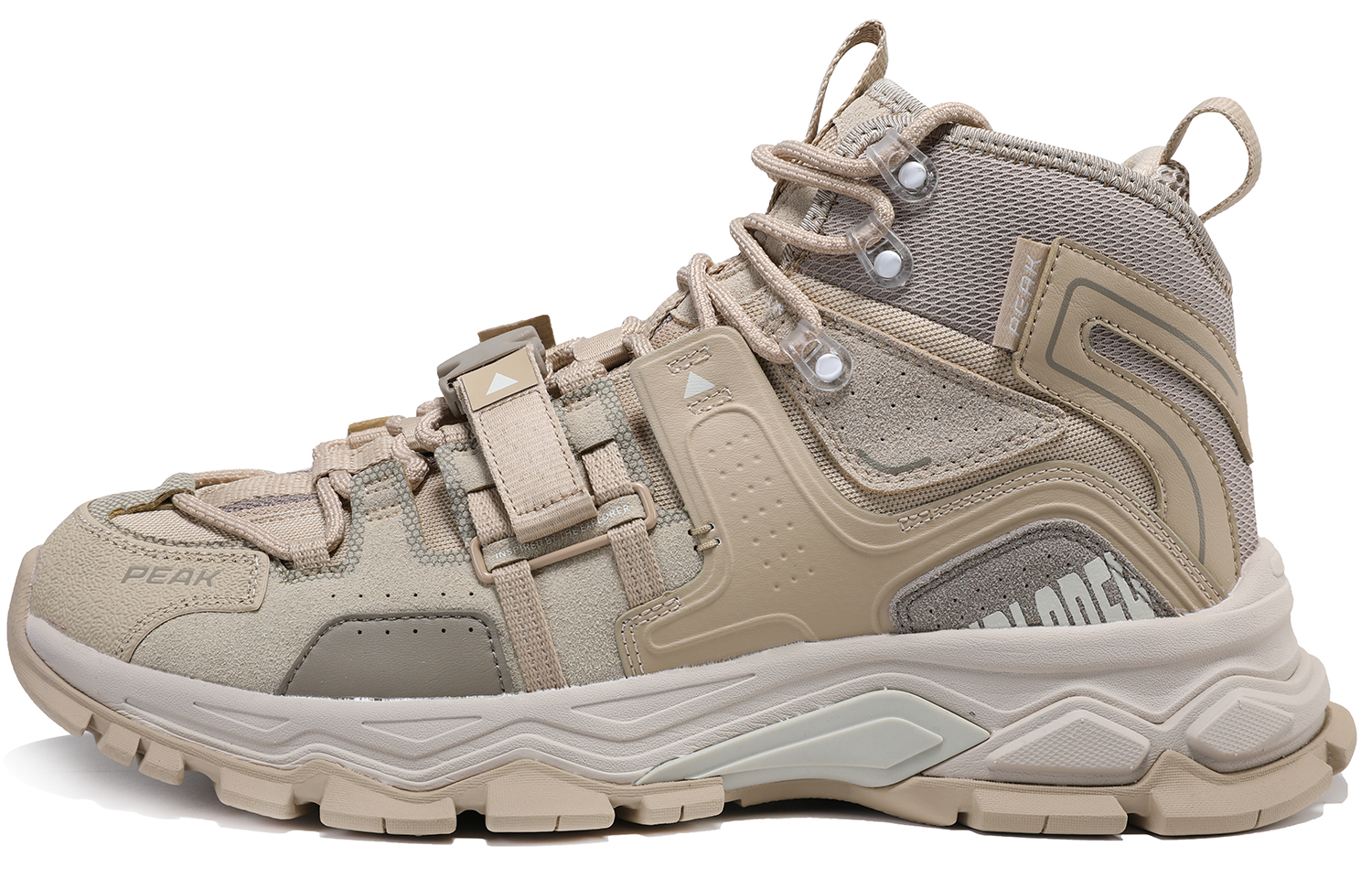 PEAK Cushioning Slip Resistant High top Running Shoes Men’s Khaki