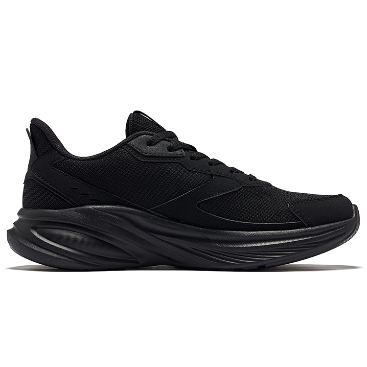 Erke Hunt Slip Resistant Lightweight Rebound Low top Running Shoes Men’s Jet Black