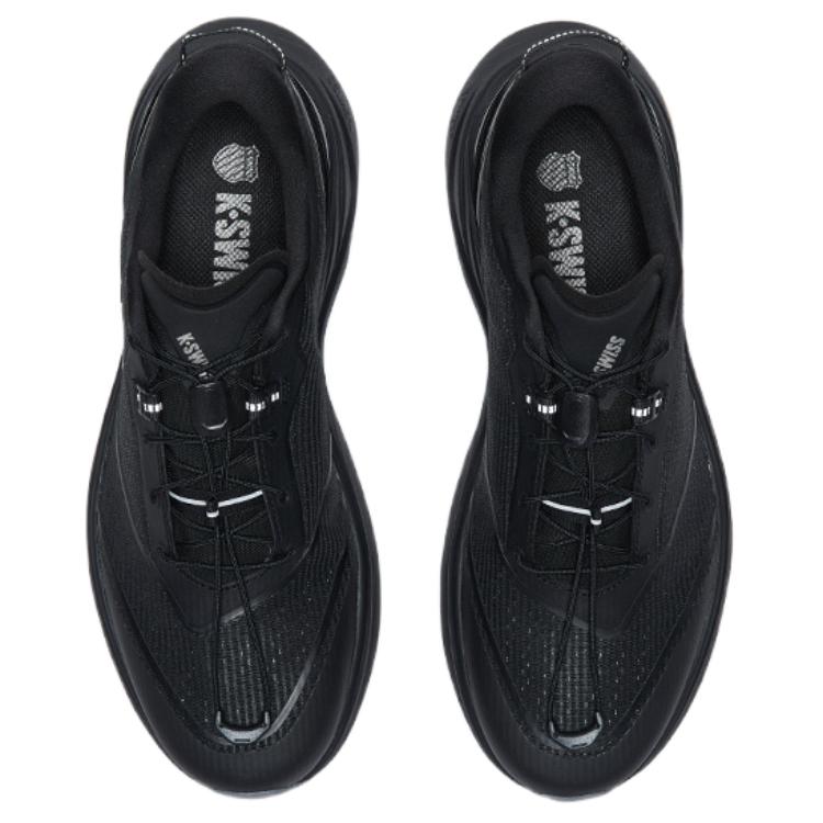 K·SWISS Textile, TPU Low top Running Shoes Men’s Pure Black Gunmetal