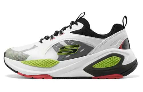 Skechers Comfortable Cushioning Rebound Cushioning Rebound Low top Running Shoes Men's White