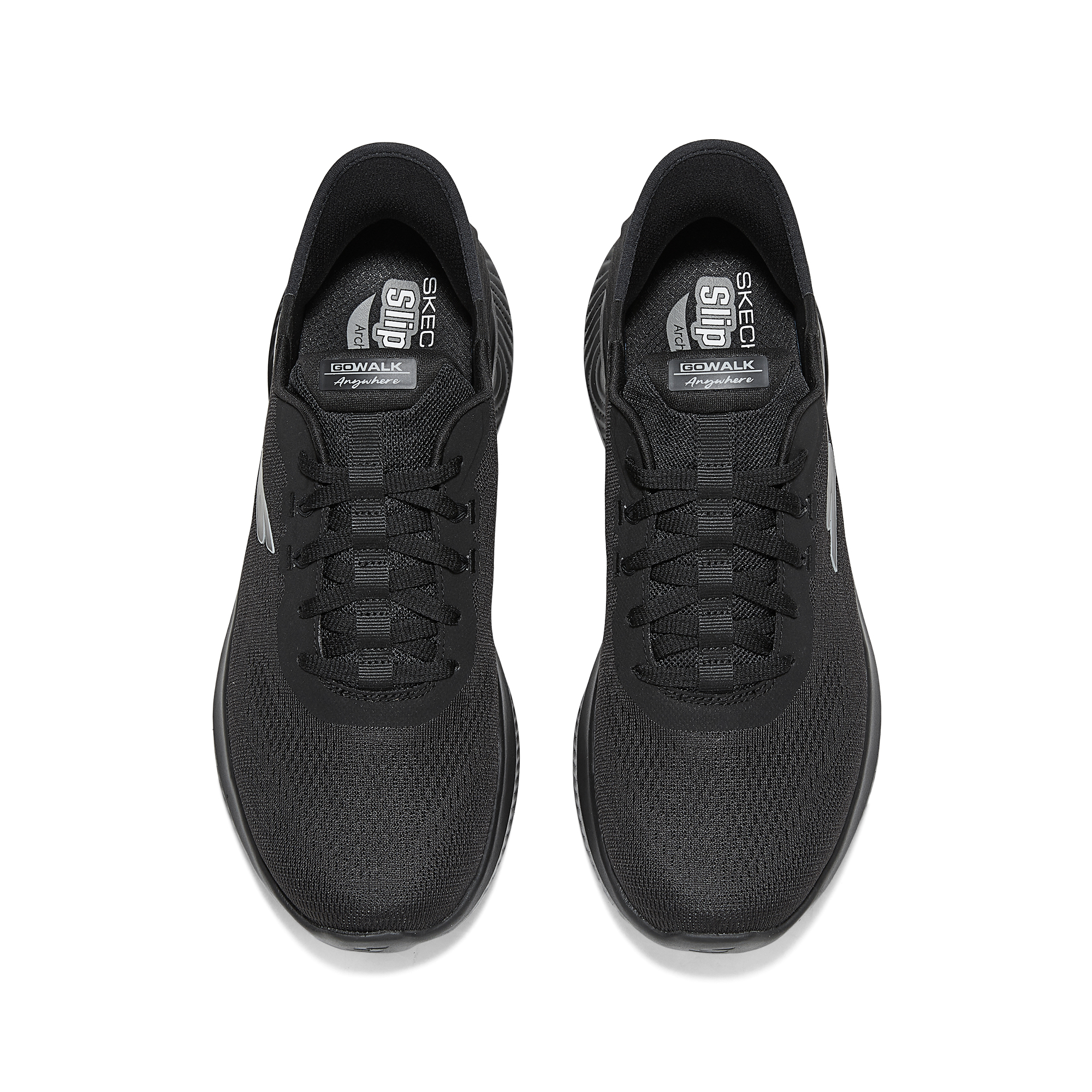 Skechers GO WALK ANYWHERE Mid top Running Shoes Men’s Black