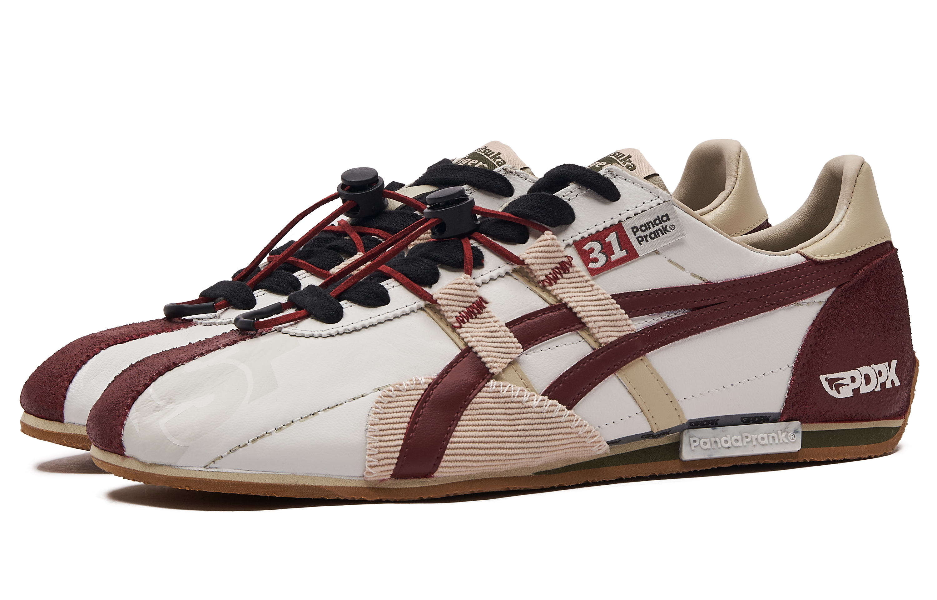 Onitsuka Tiger Slip Resistant Abrasion Resistant Low top Running Shoes Unisex White Pink