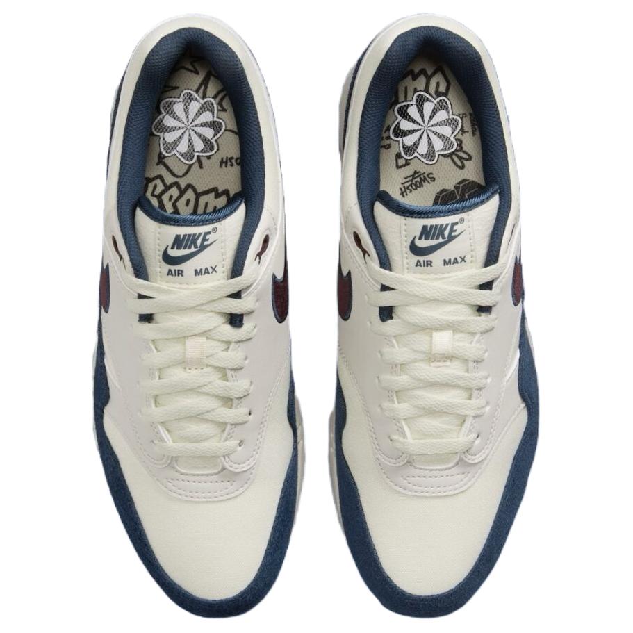 Nike Air Max 1 Coconut Milk Burgundy Crush Navy