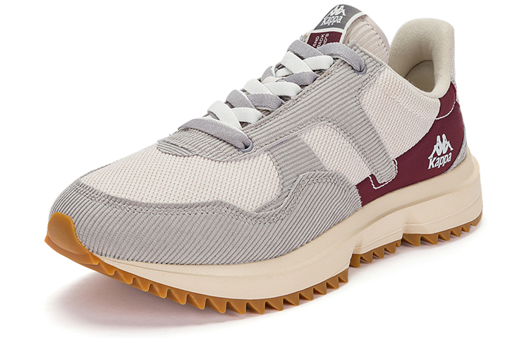 Kappa Cushioning Slip Resistant Low top Running Shoes Unisex Beige Gray