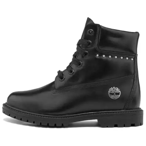 Timberland Leather Thermal Abrasion Resistant Knee High Outdoor Boots Women's Black