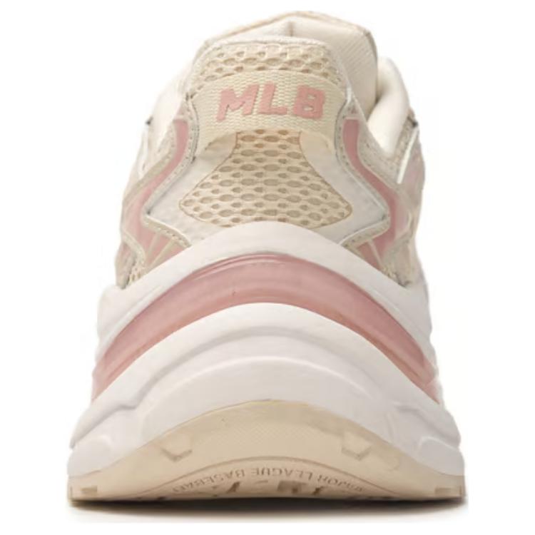 MLB New York Yankees Slip Resistant Abrasion Resistant Low top Casual Running Shoes Unisex Beige Pink