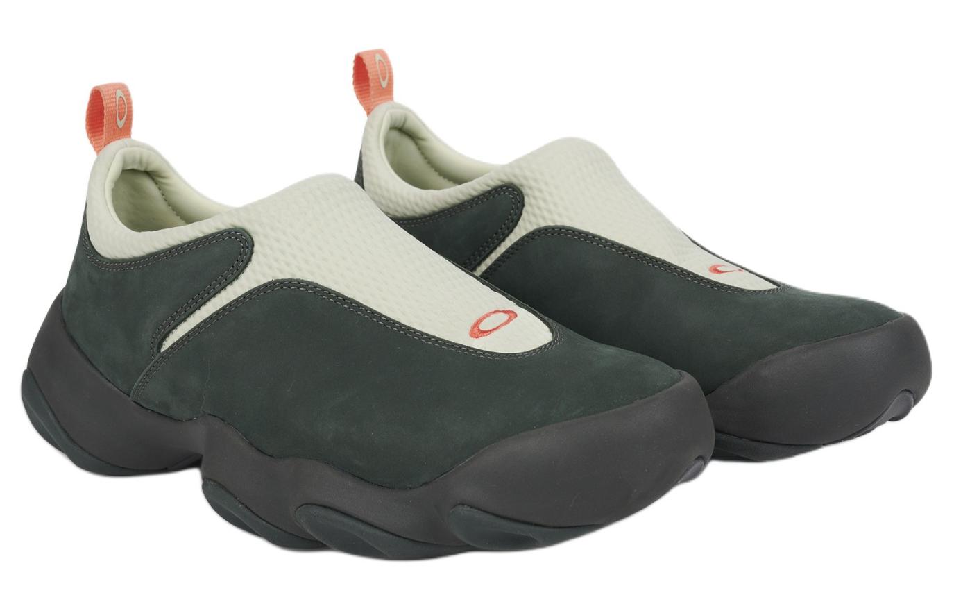 Oakley x Brain Dead Factory Team Comfortable Slip Resistant Low top Outdoor Shoes Unisex Beige Green