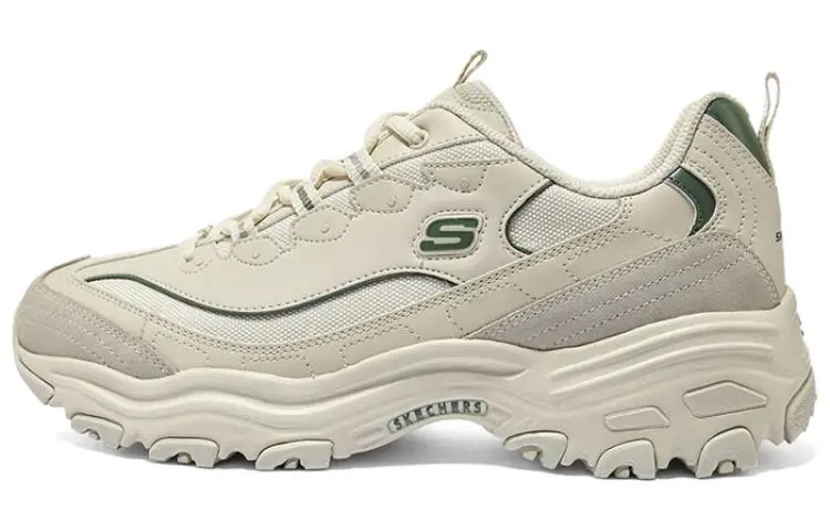 Skechers D'Lites 1.0 Mocha Bear Low top Chunky Sneakers Men's Beige Green